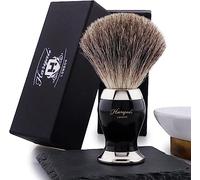 Noir Pur Poils de Blaireau pour Hommes Brosse de Rasage en Noir Ébène Handle.comes avec Boîte
