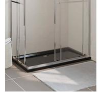 (Noir)Receveur de douche - SIGNOR - anti-glissant, rectangulaire ABS Noir 70x120 cm 56377