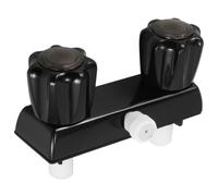 Noir Robinet ABS Filetage 1/2 Pouces Camping-car | Remplacement de Soupape, Réglage Simple et Usage Extérieur, Installation Pratique, pour Aventuriers