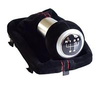 Noir Rouge 5/6 Vitesses poignée complète pommeau de Levier de Vitesse en Cuir suédé guêtre Couverture de Botte pour A3 S3 2001 2002 2003