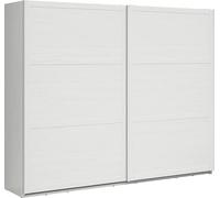 NOIR ROUGE BLANC Armoire coulissante Loksa 270 cm pin andersen blanc/chêne petit-fils