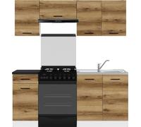 NOIR ROUGE BLANC Kuchynská súprava Junona Line 180 cm svetlý dub delano s pracovnou doskou