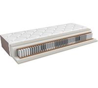 NOIR ROUGE BLANC Matelas à ressorts multi-poches Estivo II 160x200 H3
