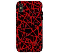 Noir Rouge Goutte Pentagramme Grunge Punk Satanic 666 Gothic Coque pour iPhone X/XS