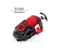 (Noir-Rouge) Toupie Burst DB B-184 Lanceur de baie droit et gauche personnalisé LR Long Dual String Beylauncher