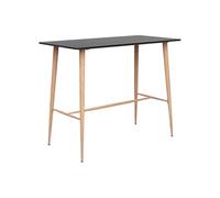 Noir salon de jardin mdf 5 pieces