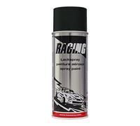 NOIR Satiné (RACING) (Bombe peinture 400 ml) - Bombe aérosol de peinture pour utilisation tous supports.auto, moto, camping car et décoration maison