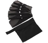 Noir Serviettes Menstruelles Réutilisables Lavables pour Femmes | Absorption, Prévention des Fuites, Utilisation Facile, Ensemble Pratique Période Menstruelle, Entretien Simple