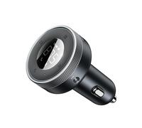 (Noir silencieux) Émetteur-modulateur FM Baseus pour voiture, sans fil, Bluetooth 5.0, chargeur rapide