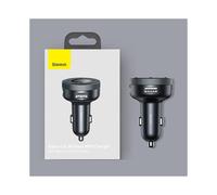 (Noir silencieux) Émetteur-modulateur FM Baseus pour voiture, sans fil, Bluetooth 5.0, chargeur rapide