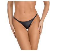 Noir - string femme effet brillant - noir - L/XL