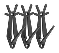 Noir Support de Crâne Européen en Acier Inoxydable 3 Pièces | Montage Modulaire, Bras Réglables et Support Métal Épais, pour Antlers et Elk Skulls en Musée ou Classe