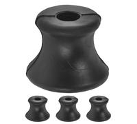 Noir Support de Diapason Caoutchouc, pour Usage Lot de 4 | Séances Mobiles et Centres de Thérapie, Base Antidérapante, Maintien sans Utilisation des Mains, Finition Moderne