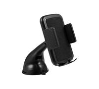 Noir Support de Téléphone de Voiture Silicone à Ventouse ABS | Multi-angle, Fixation Multi-surfaces, Usage Navigation Voiture, pour Carreaux et Surfaces Lisses