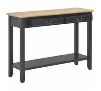 Noir Table console 1 PC - JMS - Cadre industriel - pour couloir - Noir 110x35x80 cm Bois T97803