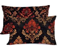Noir Taie Oreiller 40 x 80 Europe Du Nord Taie D'oreiller 40x80 Protege Oreiller Rectangulaire Housse de Coussin Super Doux Taies D'oreillers Housse Coussin Decoratif, pour Chambre Lit Decoratif R-332