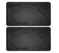 Noir Tapis Antidérapant Rangement pour Tableau de Bord Voiture, en PU | Surface Lavable, Adhésif Simple, pour Cartes de Stationnement et Appareils, Route Cahoteuse
