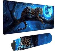 Noir Tapis de Souris XXL 800x300x3 mm Grand Tapis Souris Animal Mouse Pad Accessoire Bureau, Lavable, Base en Caoutchouc Antidérapant, Imperméable Mousepad pour Bureau Decor, Cadeau Femme w-1337