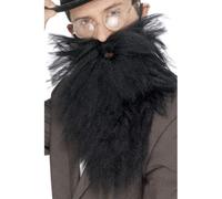 Noir Tash et Longue Barbe Vieille Angleterre Gentleman Accessoire Déguisement