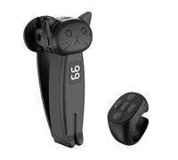 Noir Télécommande tourne page Bluetooth pour liseuse smartphone tablette avec clip écran affichage numérique et bague de contrôle
