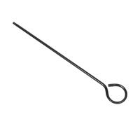 Noir Tige de Remplacement en Métal pour Brosse de Cheminée