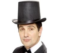 Noir Tuyau de Poêle Haut Chapeau Enfants Magicien Déguisement Victorien 1920s