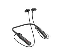 (Noir) V7 Casque Bluetooth sans fil Carte TF Lecteur MP3 Tour de cou Casque stéréo HIFI Casque de sport étanche