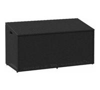 Noir Vidaxl resine tressee salon de jardin Noir