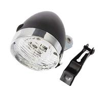 Noir Vintage Phare Vélo avec Support 3 LED Rétro Vélo Avant Lumière Vélo Vélo Fog Head Lampe De Nuit Sécurité