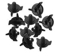 Noir Vis de Casque Moto 10 Pièces en Plastique | Remplacement pour Visière de Casque, Accessoires pour Moto et Vélo, Lot Pratique, Usage Quotidien
