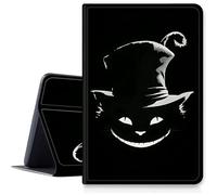 Noir Witch Hat Case pour Samsung Galaxy Tab A7 10.4 Pouces 2020 (SM-T500/T505/T507), PU Cuir Cover avec Multi Angles de Vue Pliant Stand pour Galaxy Tab A7 2020