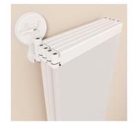 NOIRDA Barre De Douche Pliable avec Rideau De Douche, Angle Ajustable, Étendoir À Linge Rétractable, Ventouses, Gain De Place, pour Salle De Bain, Cuisine, Magasins De Vêtements(70cm/27.6 in)