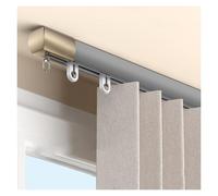 NOIRDA Ensemble De Rails De Rideaux pour Séparation De Pièce, Rail De Plafond Coulissants pour Rideaux, pour Plus D'intimité Et De Décoration Intérieure(Gray - Ceiling,150cm/4.9ft)