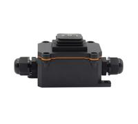 Noire Boîte de Jonction Ip68 12v 16a Étanche à 3 Positions | Coffret PC avec Joint Silicone, Sortie Pg9 4-8mm, Usage Lave-vaisselle et Pompe Aquarium