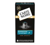 NOIRE - Café Capsules Espresso Classique Intensité 7 Compatible Nespresso CARTE | Goût savoureux et onctueux | Idéal pour un moment gourmand | la boîte de 10 capsules | LOT DE 3