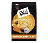 NOIRE - Café Dosettes Classique Intensité 5 Compatible Senseo | Saveurs onctueuses et gourmandes | Idéal pour un moment café réconfortant | le paquet de 60 dosettes | LOT DE 3
