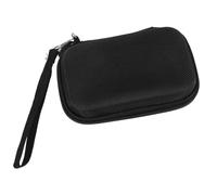 Noire Étui de Glucomètre, Compacte Organisateur Boîte de Transport Rigide | EVA et Velours, Boucle Élastique, Poche Filet et Fermeture Éclair, et Accessoires de Mesure