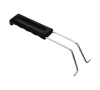 Noire Poignée de Rechange Acier Inoxydable, pour Panier Friteuse | Manche Allongé Détachable, Aide au Drainage D’huile, Installation Simple, Usage la Cuisine Pro et Maison