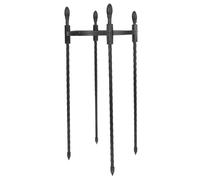 Noire, Support Rond pour Plantes Grimpantes en Tube Acier Plastifié Cage | Structure Ronde pour Pot, Maintien des Tiges Droites, Capacité Portante, sans Odeur, Noir