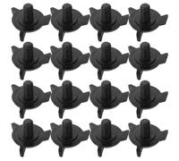 Noire Vis de Visière de Casque Moto en Plastique 16 Pièces | Plaque Latérale et Visière, Installation Simple, Format Portable, Maintien Sûr, Compatible Casques Moto