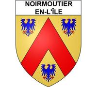 Noirmoutier-en-l'Île 85 ville sticker blason écusson autocollant adhésif - Taille : 4 cm