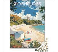 Noirmoutier-en-l'Île Puzzles 1000 pièces | Décoration parfaite Chaque pièce est unique grâce à ses pièces de formes aléatoires parfaitement imbriquées 38x26cm