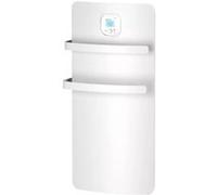 Radiateur sèche-serviettes - ANURI - Rx aluminium et soufflerie - 1200W - 36,6x74,1x17,4 cm - programmable - détection fenêtre - blanc