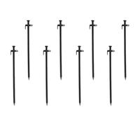 Noirs Piquets de Tente 8 Pièces en Acier Inoxydable | Accessoire Camping Tente, Matériel de Camping, Piquet Tent, pour Fixer la Corde et Usage Extérieur