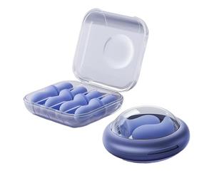 Noise Cancelling Ear Plugs - Sound Blocking Studying Earplugs, Comfortable Noise Reduction Plugs with Soft Silicone Fit, Reusable Hearing Protection for Sleep, Study, Travel, Concerts and Motorcycling