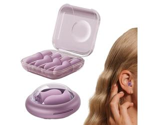 Noise Cancelling Ear Plugs, Sound Blocking Studying Earplugs for Light Sleepers and Students, Reusable Comfortable Hearing Protection, Ear Plugs for Home, Office, Travel, Bedtime, Airplane, Concerts