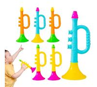 Noise Maker Toy Colorful Kids Trumpet, Bright Color Musical Trumpets Creative Sound Educational Pretend Play Handheld Lightweight Party Favor Instrument | Ideal For Children Music Learning Supplies Fu