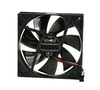 Noiseblocker BlackSilent (140mm, PK3) Ventilateur de boitier PC Case Fan 140mm BlackSilent Pro PC Fan PWM avec Ailes Silencieuses Cadre en Silicone - 1700 RPM
