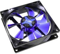 NoiseBlocker BlackSilent XE2 Ventilateur pour PC noir, bleu (transparent) (l x H x P) 92 x 92 x 25 mm