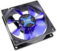 Noiseblocker Ventilateur pour boîtier BlackSilent Fan X2 80 mm – Silencieux 16 dB, 45 m³/h – Noir